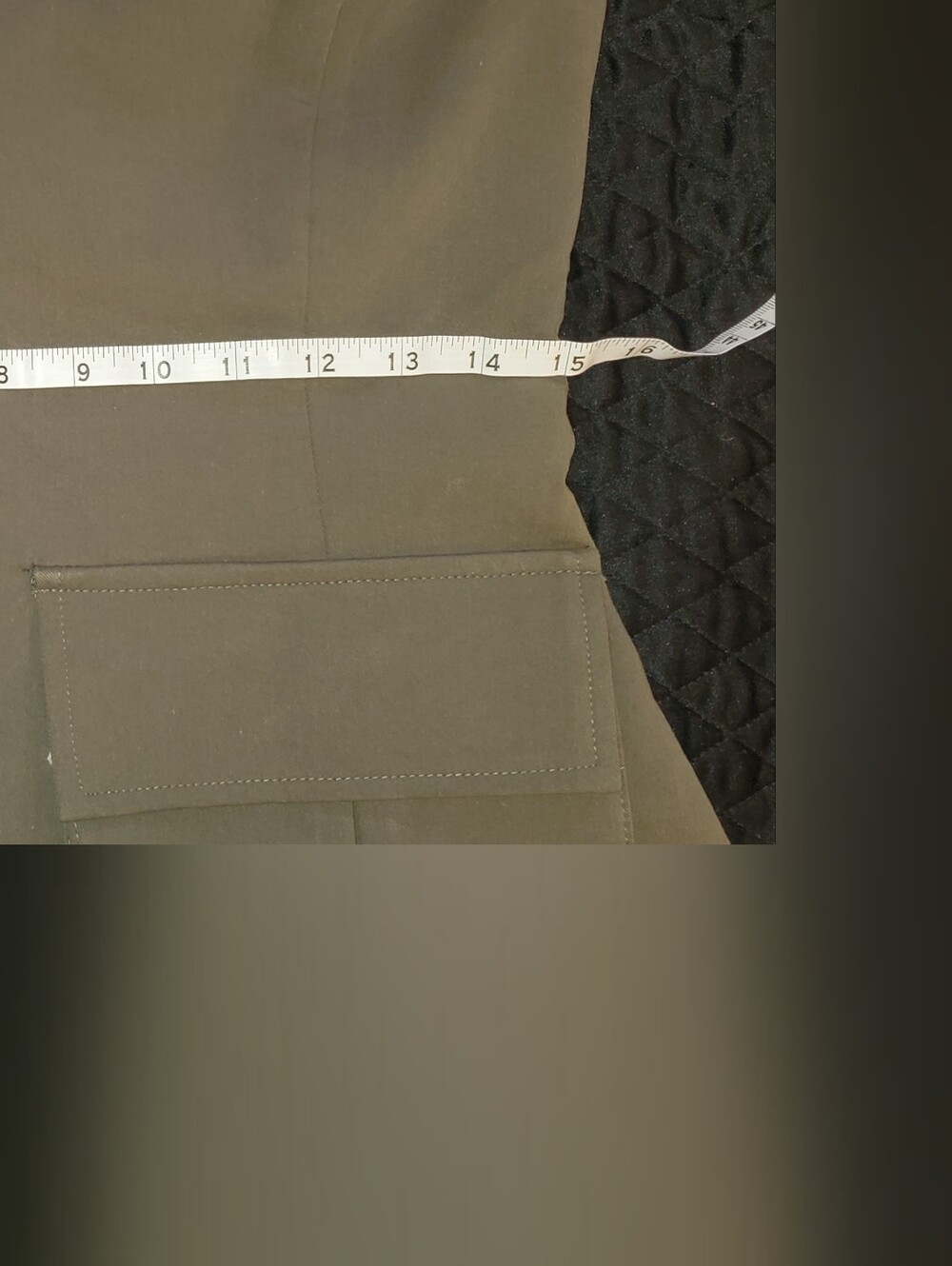 Sleeveless Olive Zip-Front Utility Top - Picture 14 of 14